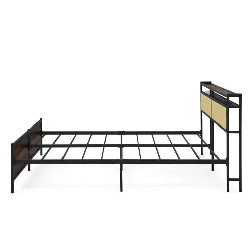 Iron Bed Frame, Metal Bed Frame, Wrought Iron Bed Frame, Iron Platform Bed Frame