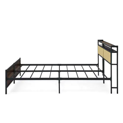 Iron Bed Frame, Metal Bed Frame, Wrought Iron Bed Frame, Iron Platform Bed Frame