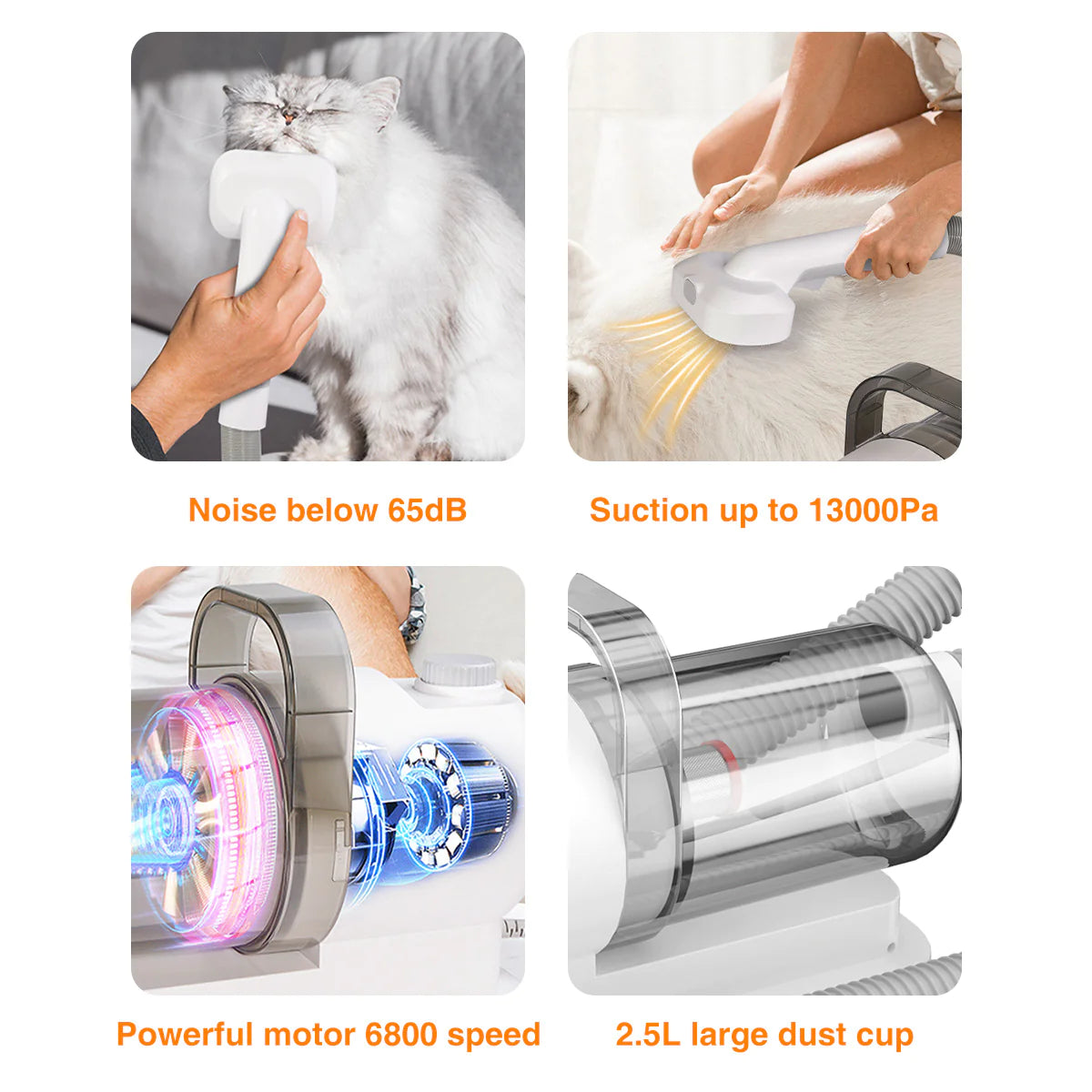 Pet Grooming Pro: All-in-One Suction and Scissors Machine for Effortless Fur Care