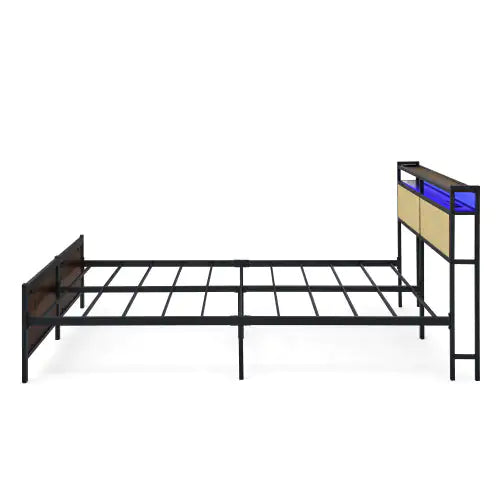 Iron Bed Frame, Metal Bed Frame, Wrought Iron Bed Frame, Iron Platform Bed Frame